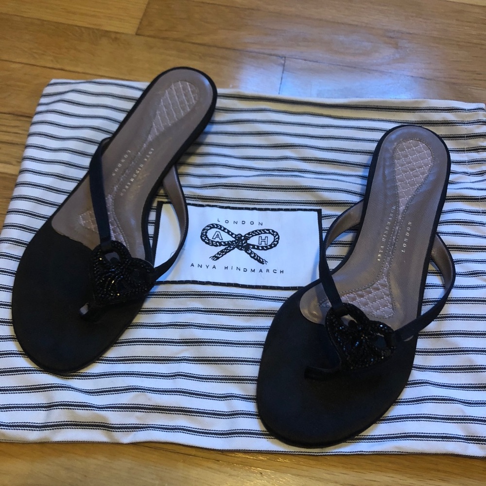 Anya hindmarch heart sandal